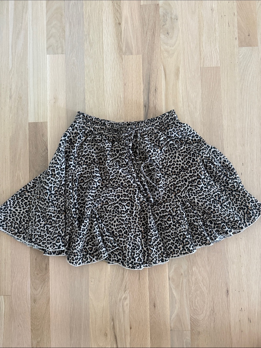 Vici Animal Print Circle Skirt - Tan & Black